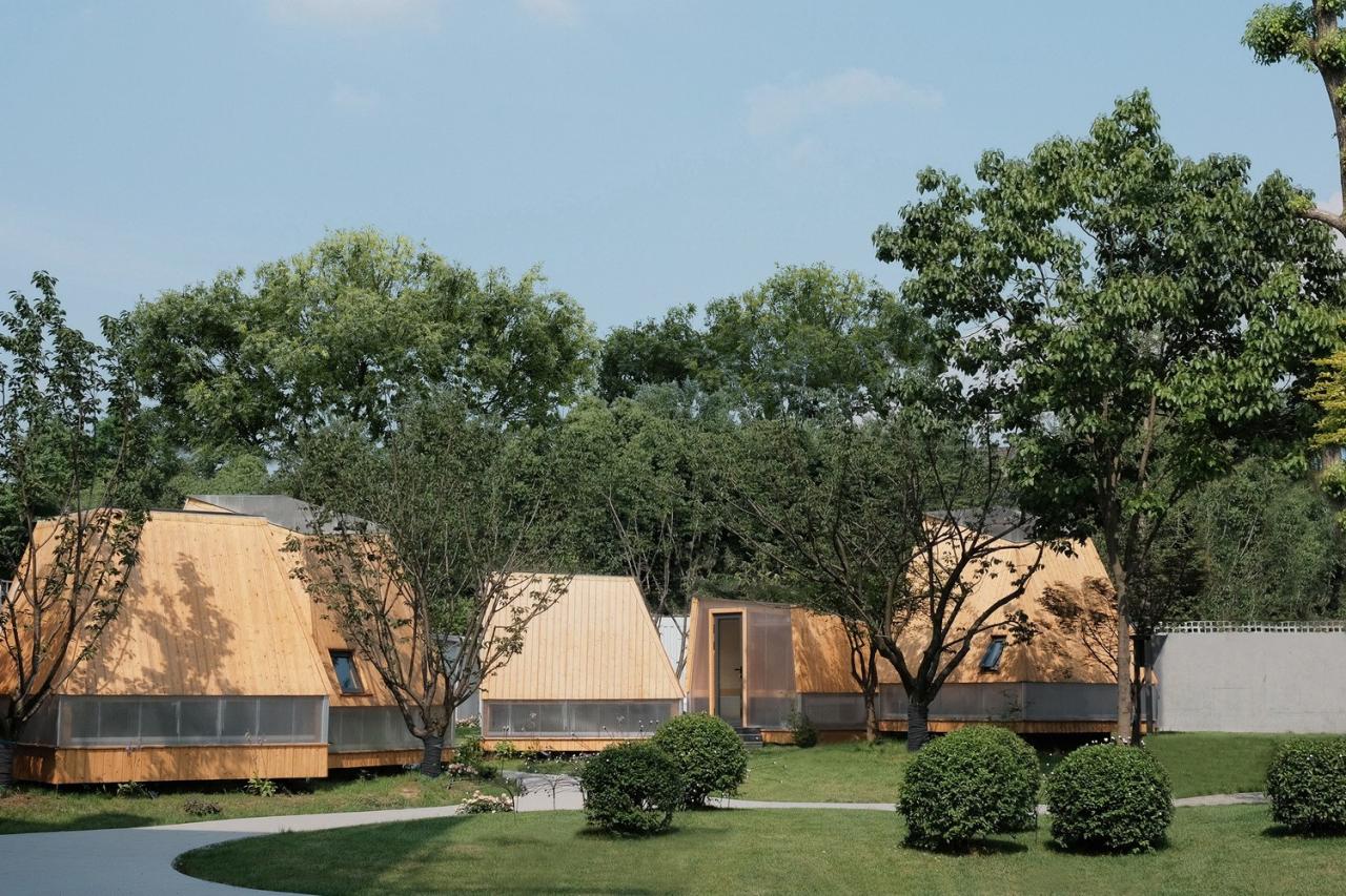 BIM建筑|乡亲们的院子餐厅 / 有点设计