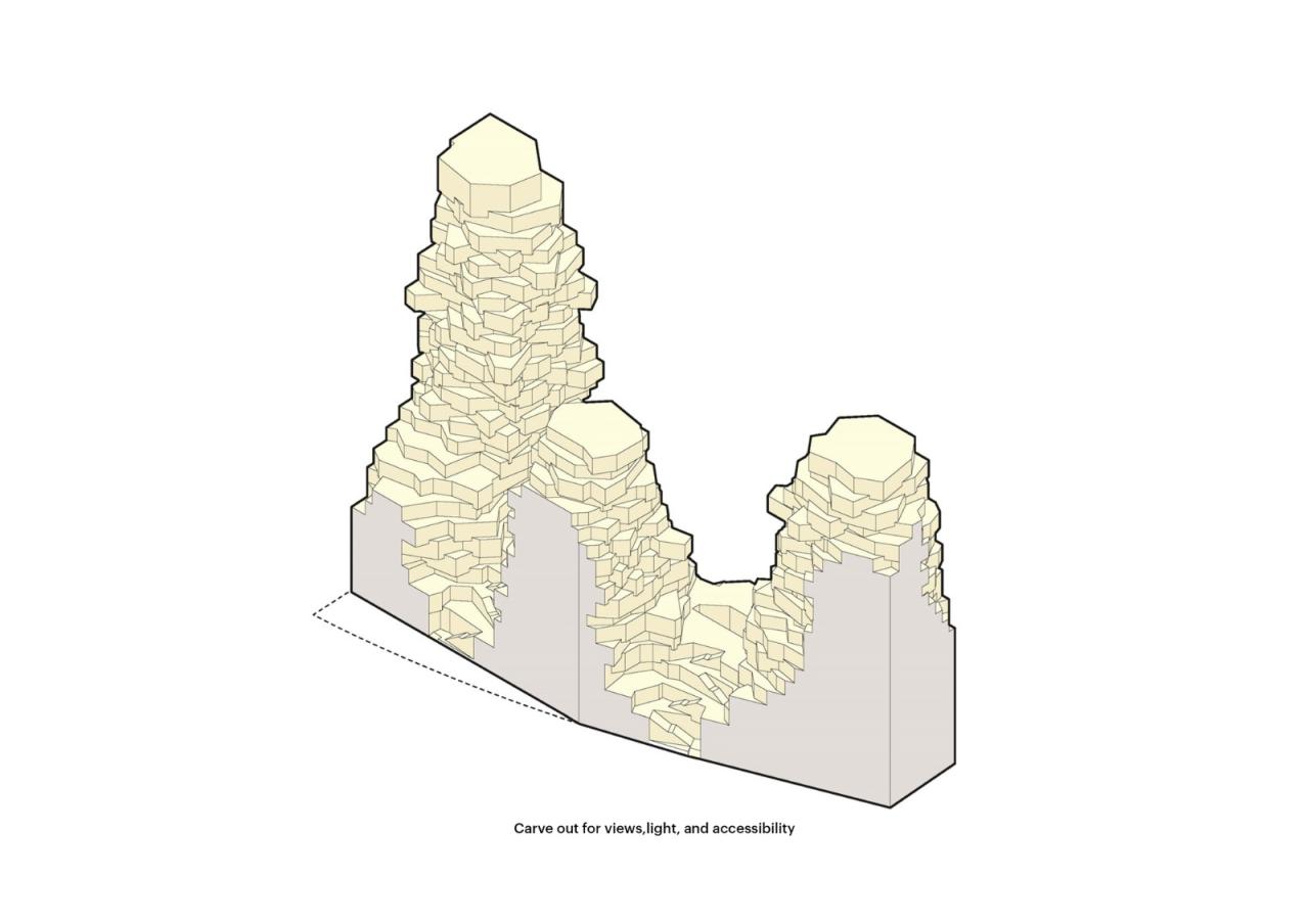 BIM建筑|“山谷”塔楼群 / MVRDV