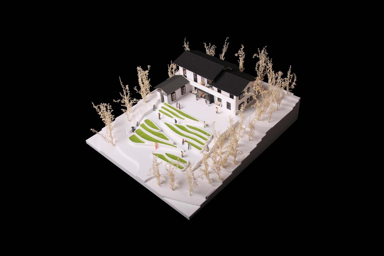 BIM建筑|安石乡村书局 / 锋茂建筑