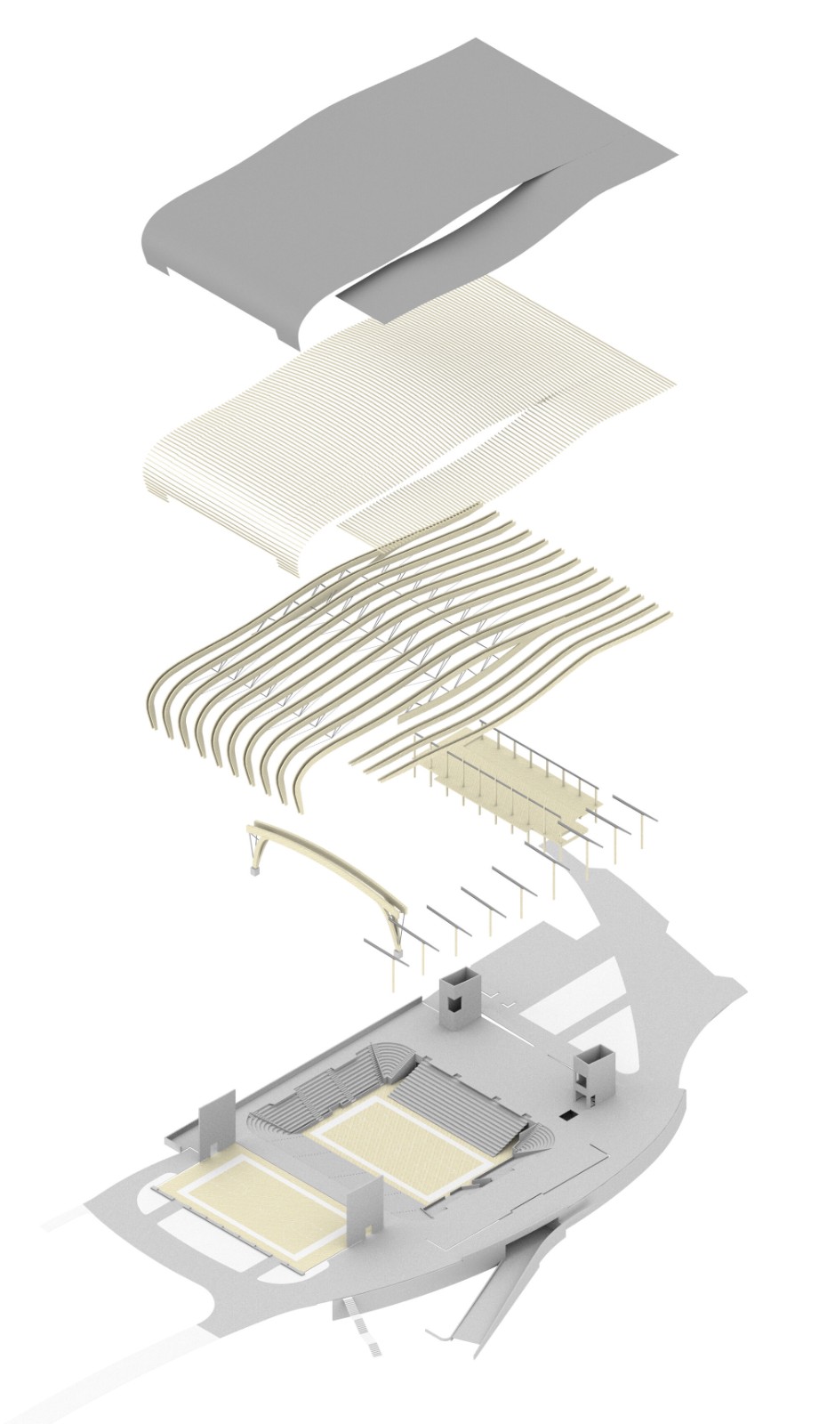 BIM建筑|爱达荷大学中央信用合作社体育馆 / Opsis Architecture