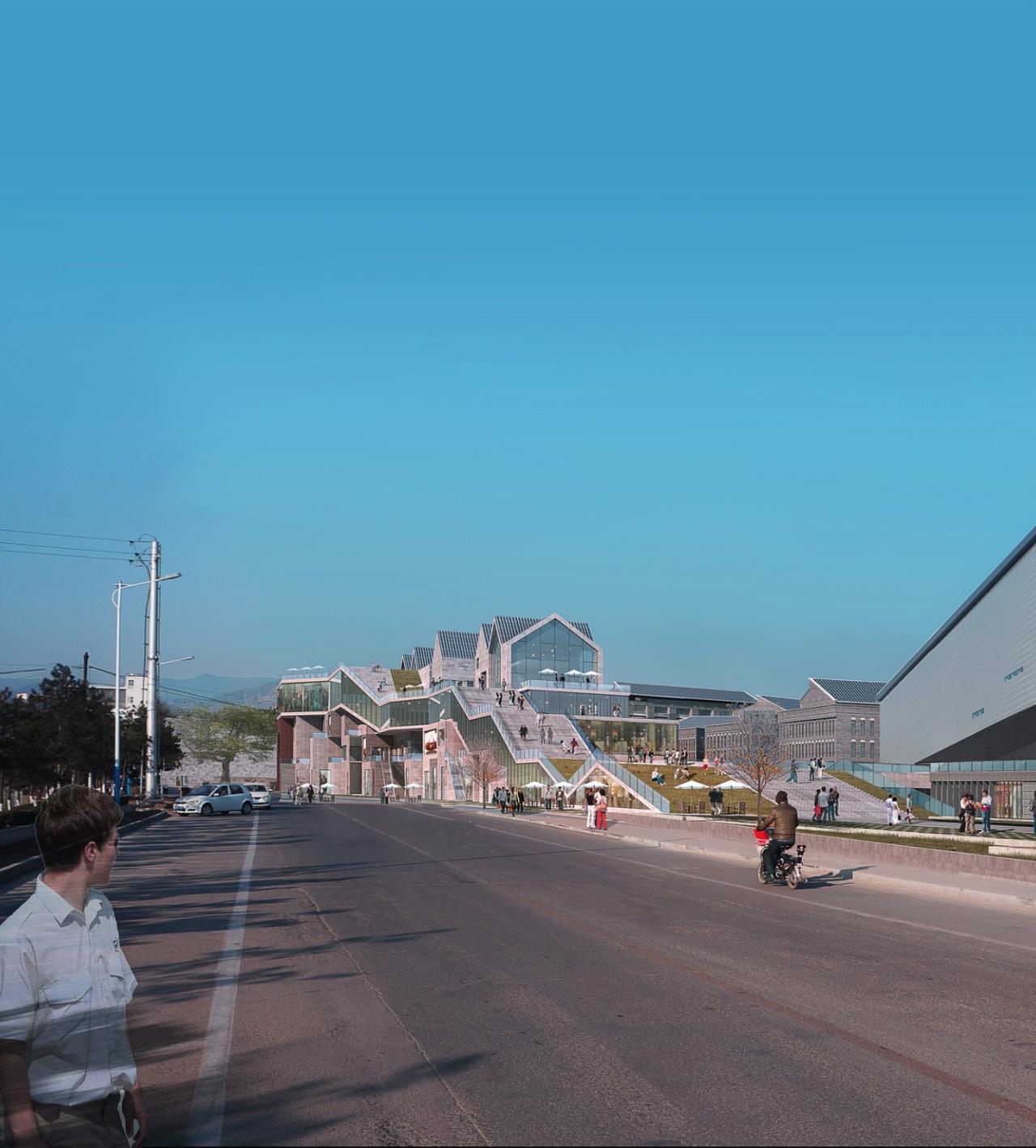 BIM建筑|古典之鱼——沁水杏河商业带 / 宽建筑 & 北京城建设计发展集团