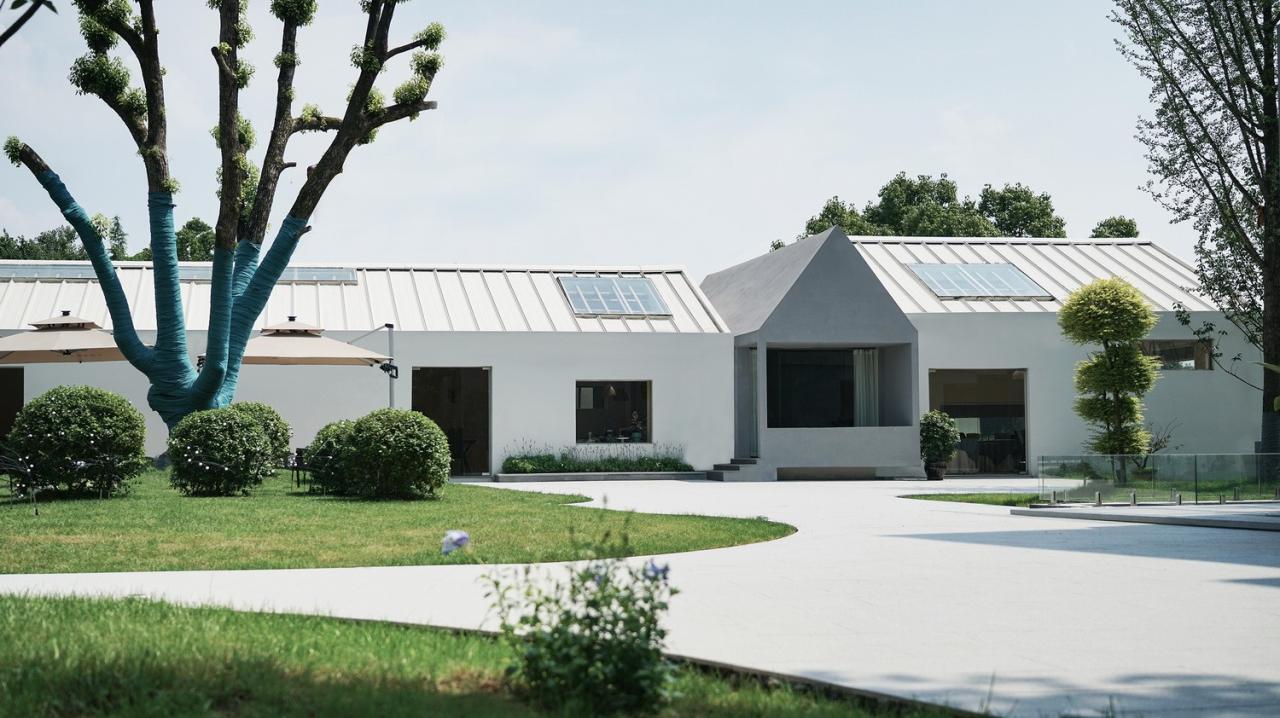 BIM建筑|乡亲们的院子餐厅 / 有点设计