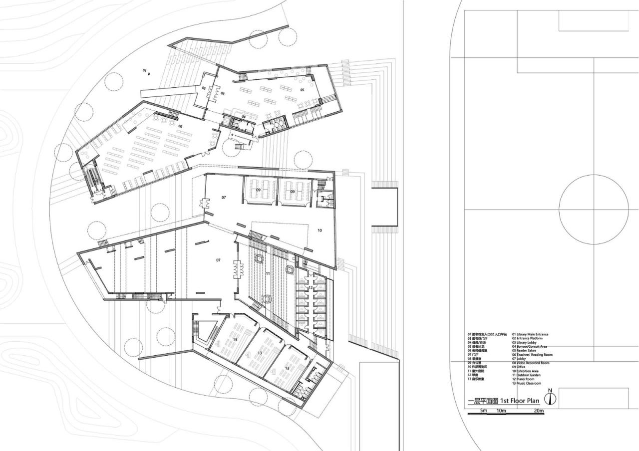 BIM建筑|友兰中学图艺综合楼 / WAU建筑事务所