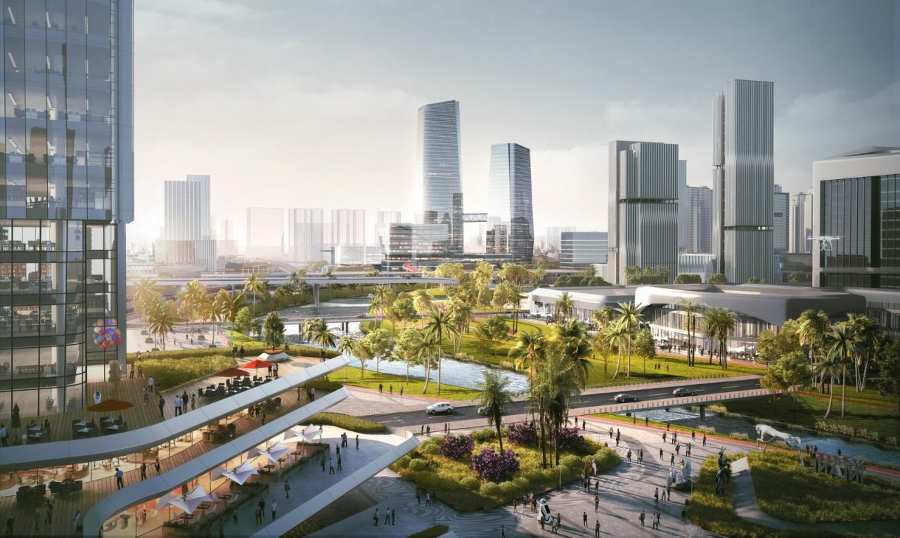 BIM建筑|广州海珠创新湾门户枢纽城市设计暨核心地块建筑概念设计 / 林同棪国际中国