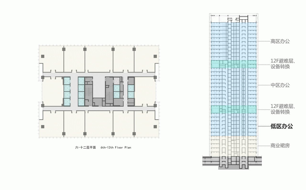BIM建筑|高铁新城商务新地标·芯光大厦 / 简和建筑