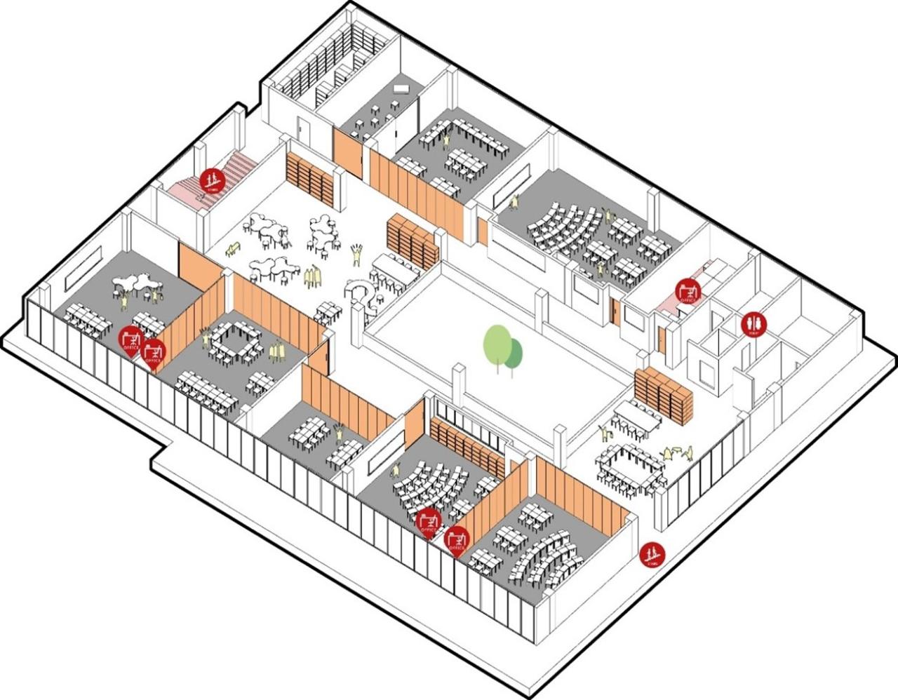 BIM建筑|台山市广旭实验学校 / 象外营造工作室
