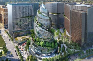 BIM建筑|螺旋形亚马逊总部开工建设-BIM建筑网