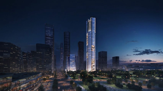 BIM建筑|奥雷·舍人设计八边形的超高层摩天楼