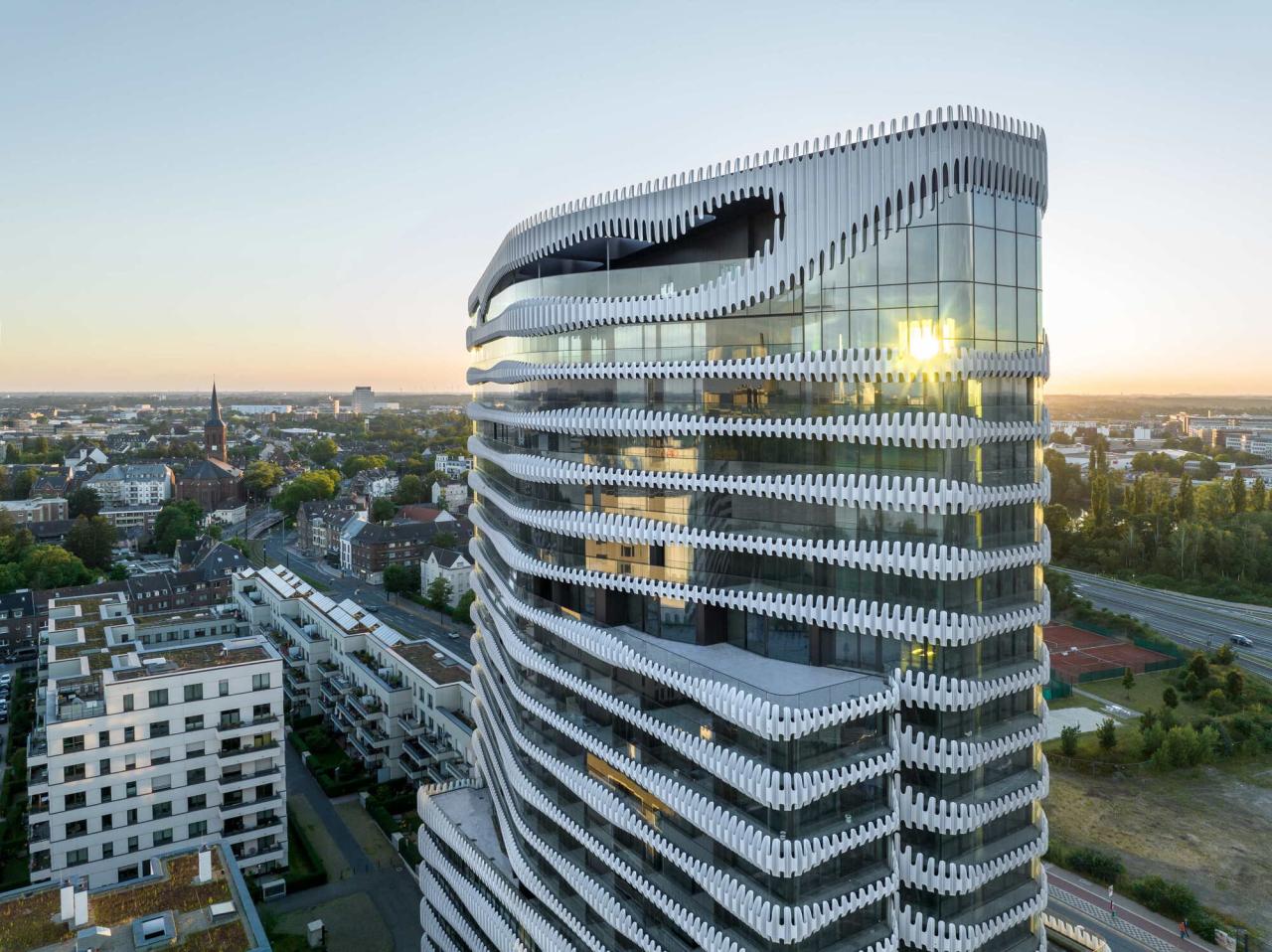 BIM建筑|RKM740“拉链” 塔楼 / J. Mayer H. Architects