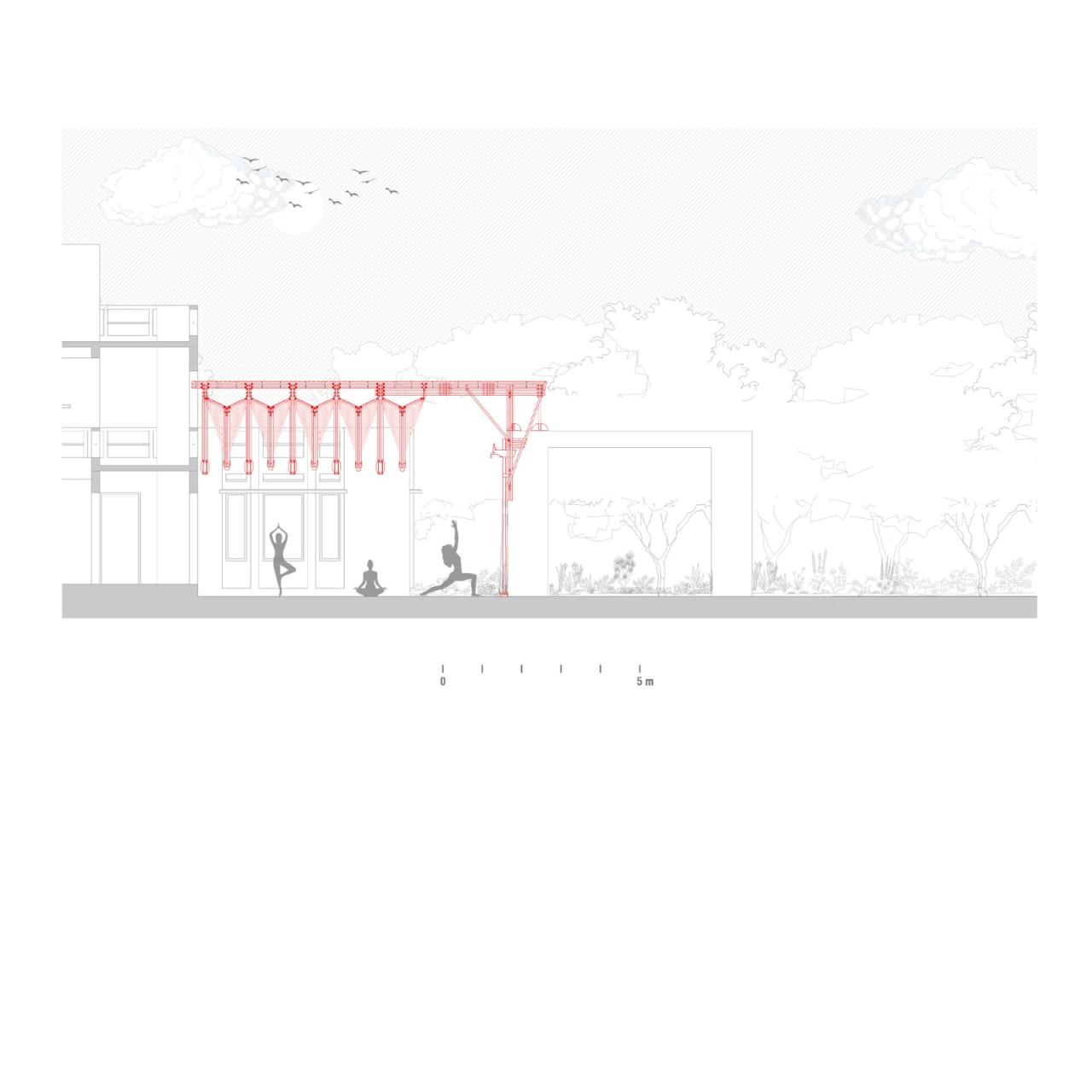 BIM建筑|工匠竹系统 Yogashala / Thumbimpressions