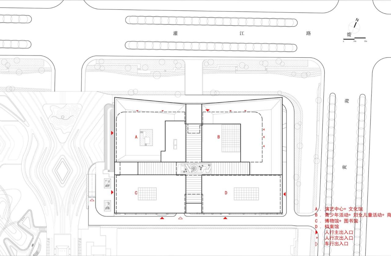 BIM建筑|响水文化艺术中心 / ATAH介景建筑