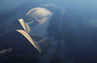 BIM建筑|MAD设计“三星堆眼睛”木制博物馆-BIM建筑网