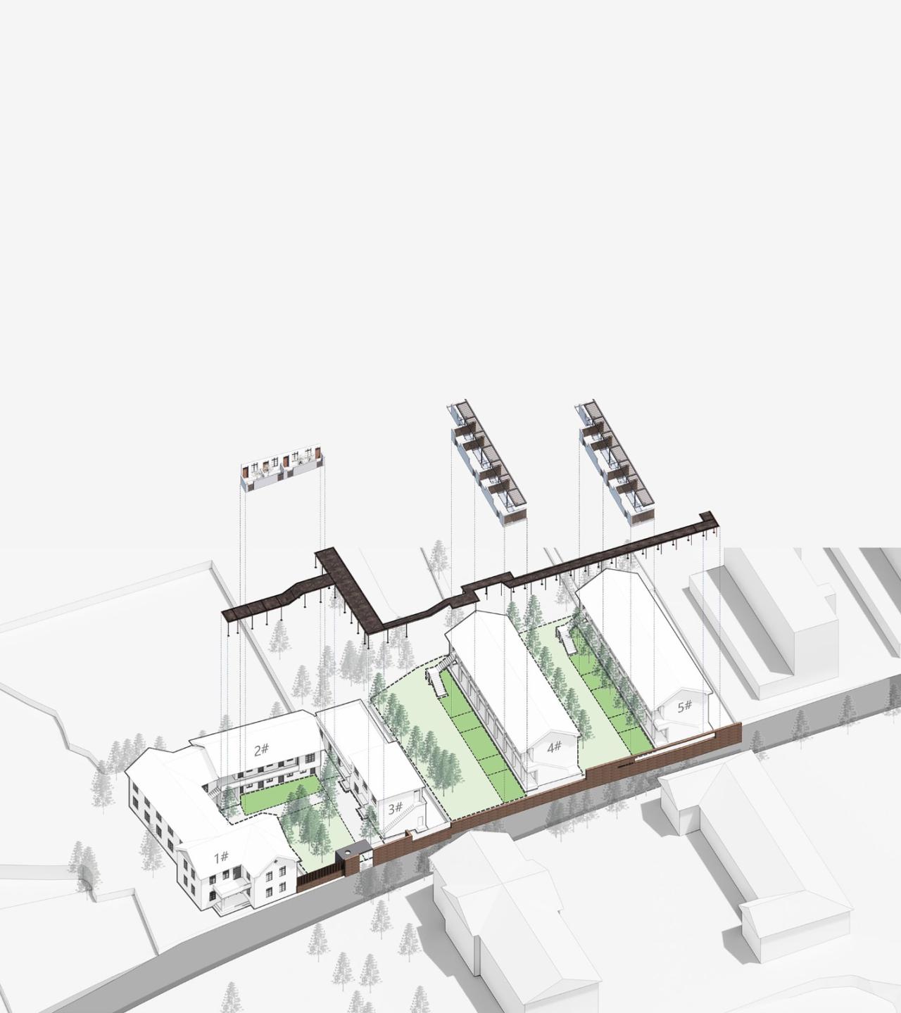BIM建筑|龙游溪口镇乡村未来社区圃舍·溪口共享民宿 / 上海严旸建筑设计工作室