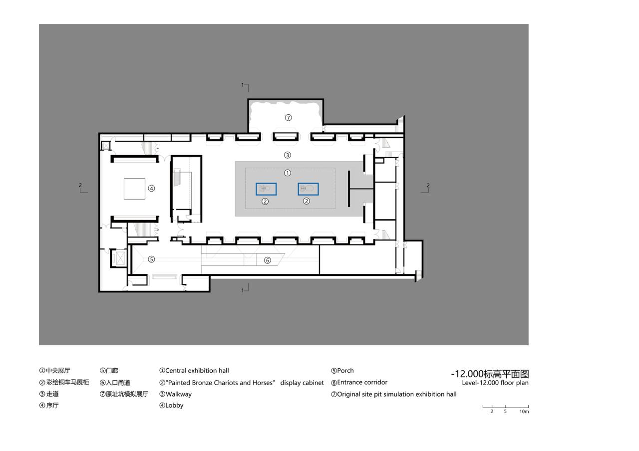 BIM建筑|西安秦始皇帝陵博物院铜车马博物馆 / 止境设计工作室