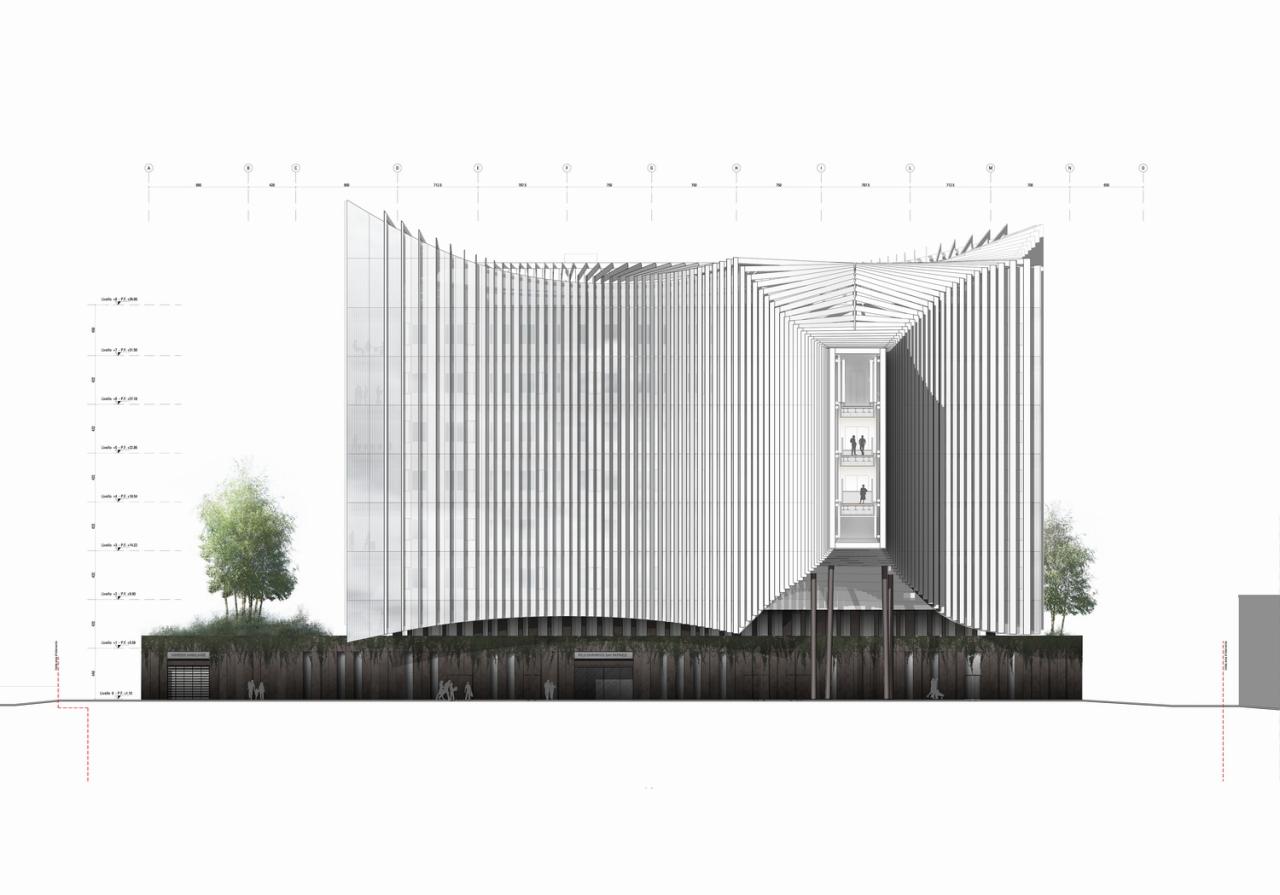 BIM建筑|会吸霾的医院：米兰圣拉斐尔医院新外科和急救中心 / MCA建筑事务所