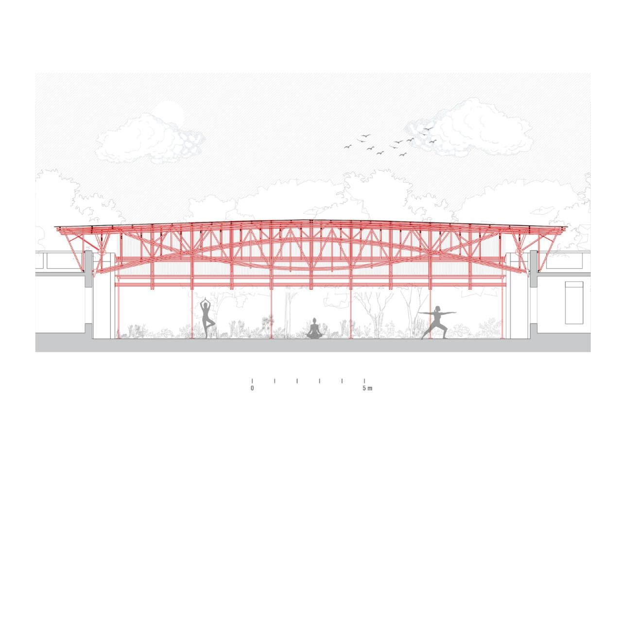 BIM建筑|工匠竹系统 Yogashala / Thumbimpressions