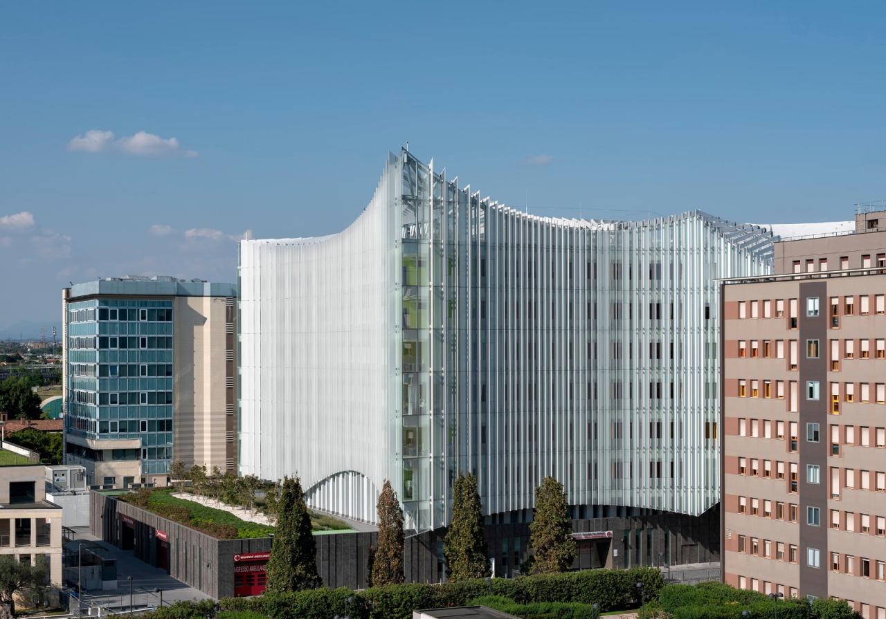 BIM建筑|会吸霾的医院：米兰圣拉斐尔医院新外科和急救中心 / MCA建筑事务所