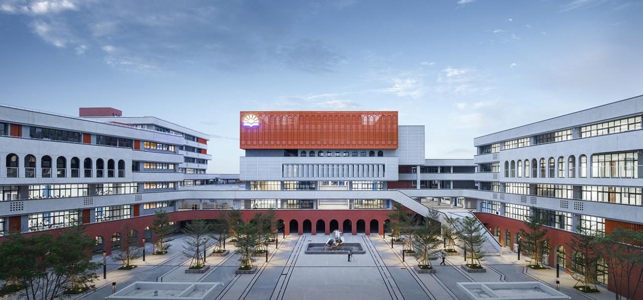 BIM建筑|台山市广旭实验学校 / 象外营造工作室