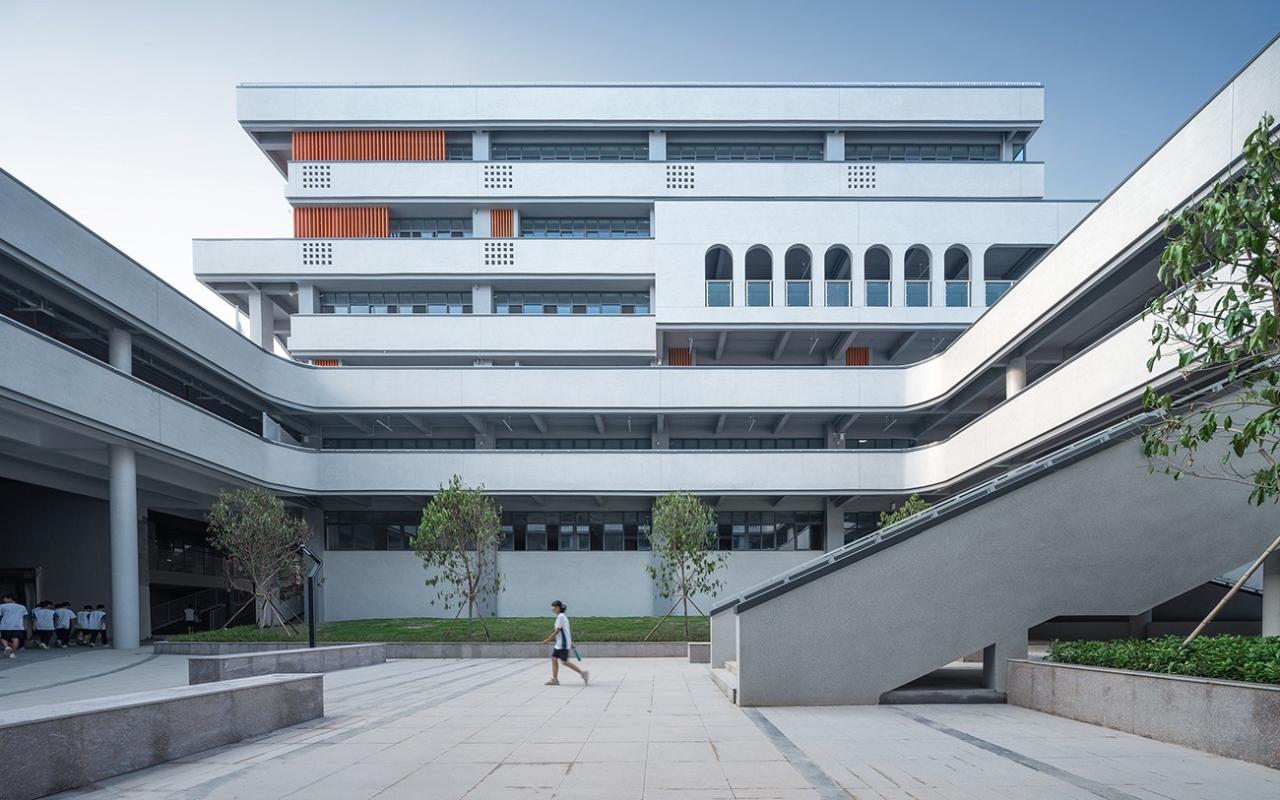 BIM建筑|台山市广旭实验学校 / 象外营造工作室