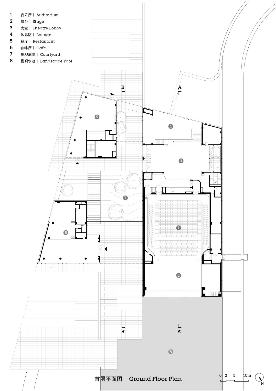 BIM建筑|雅达剧院：山林与舞台 / goa大象设计