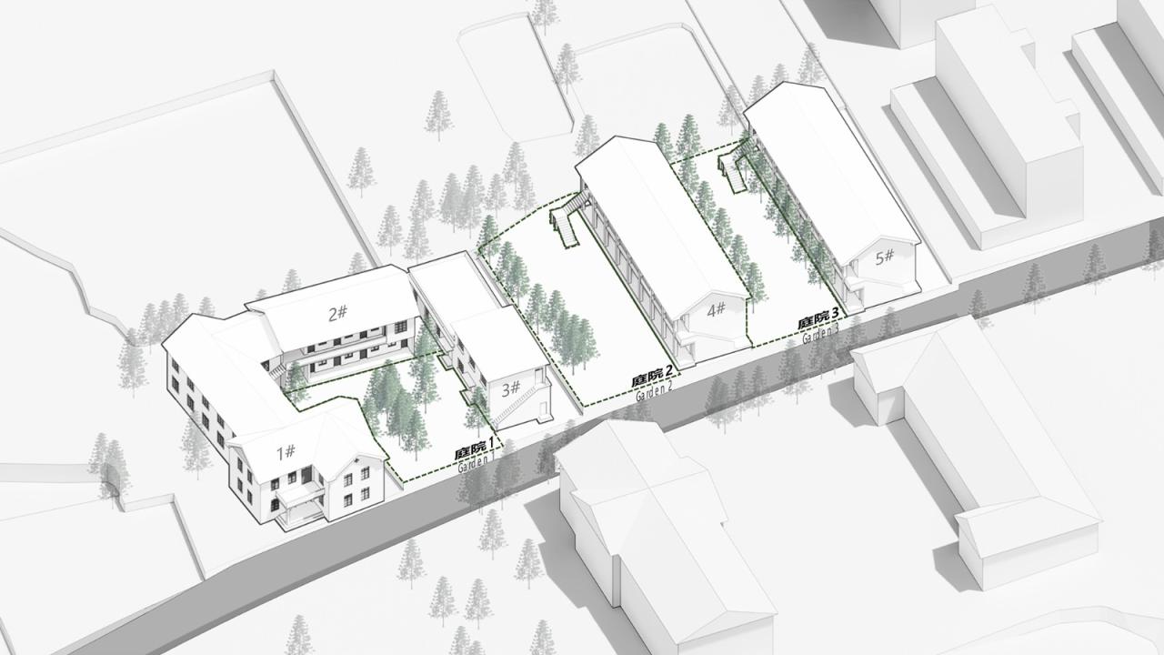 BIM建筑|龙游溪口镇乡村未来社区圃舍·溪口共享民宿 / 上海严旸建筑设计工作室
