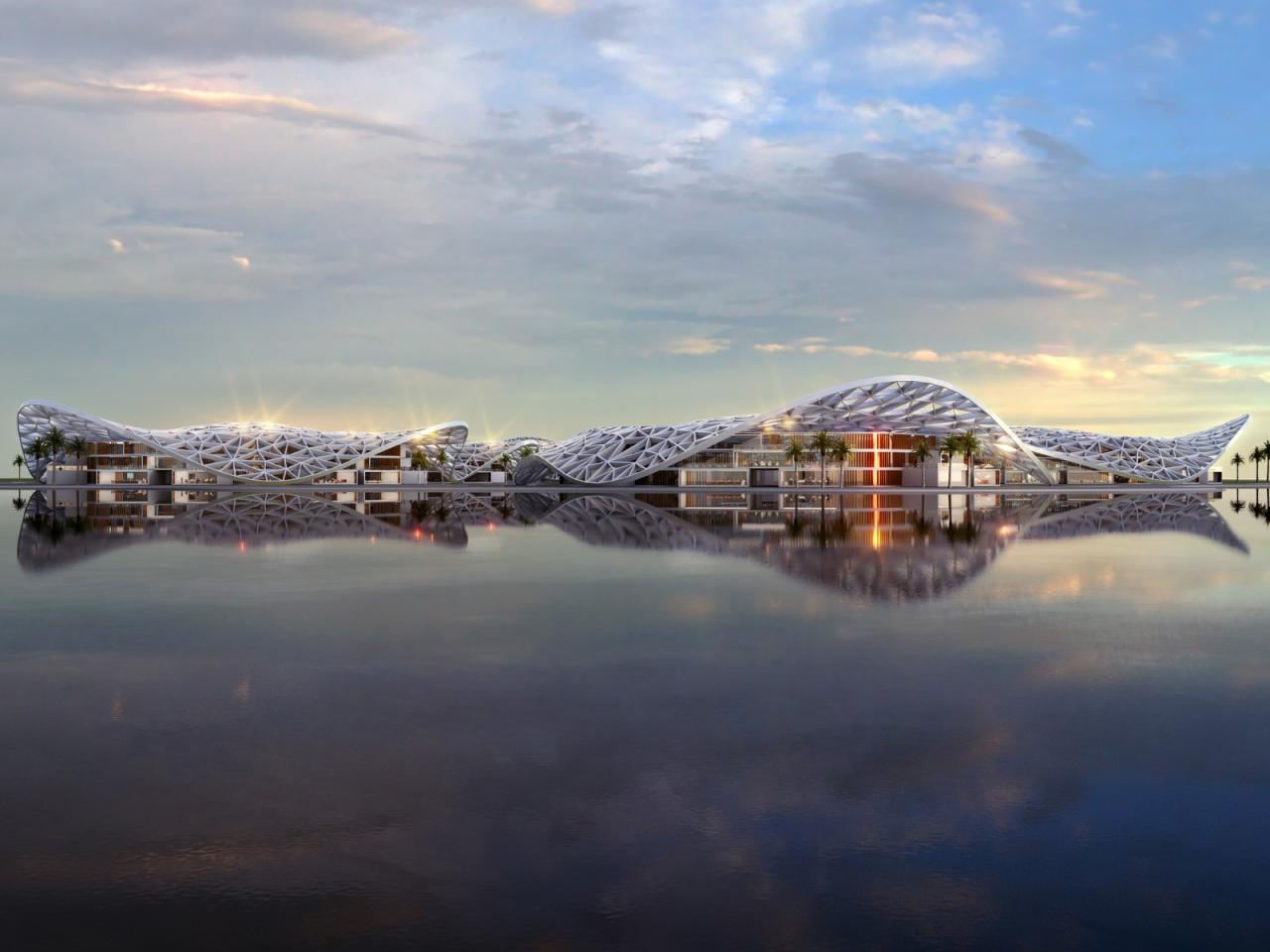 BIM建筑|迪拜将打造新科技区 Creekside，净零碳区 / URB