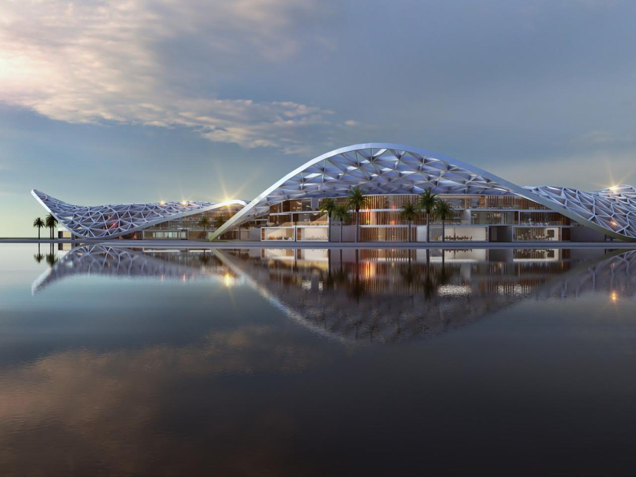 BIM建筑|迪拜将打造新科技区 Creekside，净零碳区 / URB