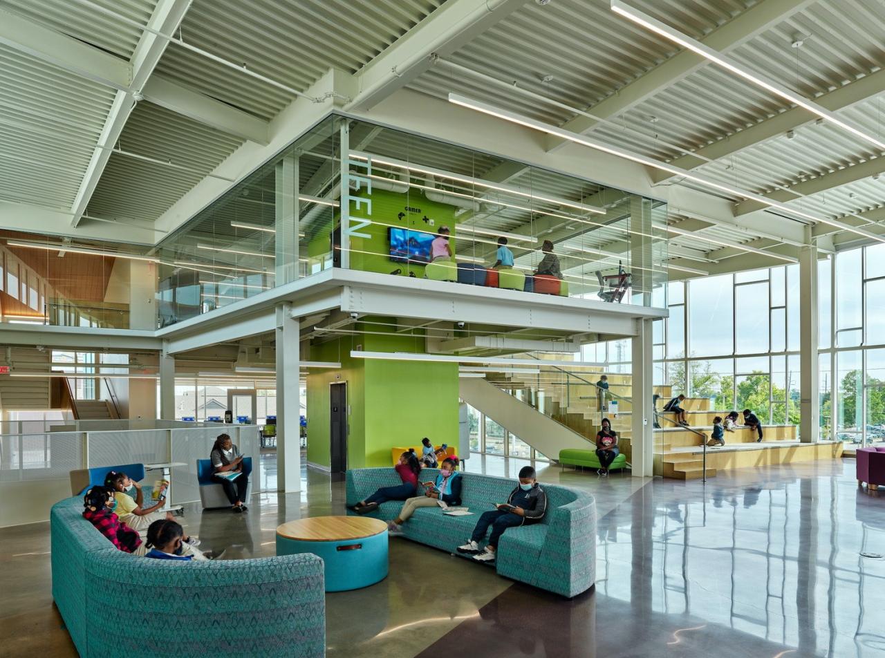 BIM建筑|派恩布拉夫总图书馆 / Polk Stanley Wilcox Architects