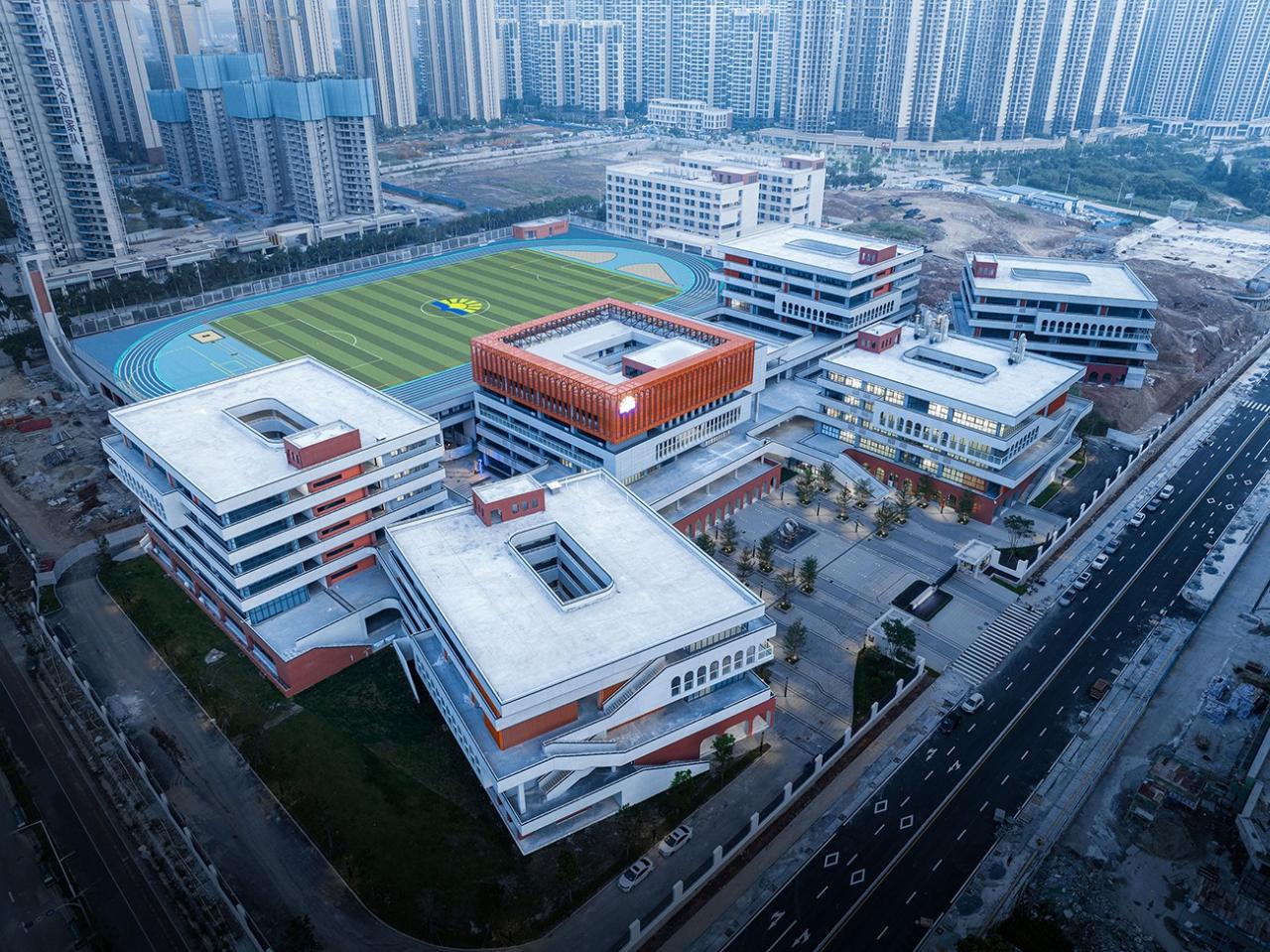 BIM建筑|台山市广旭实验学校 / 象外营造工作室