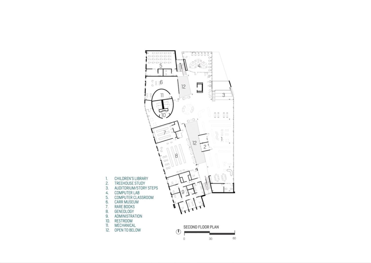 BIM建筑|派恩布拉夫总图书馆 / Polk Stanley Wilcox Architects