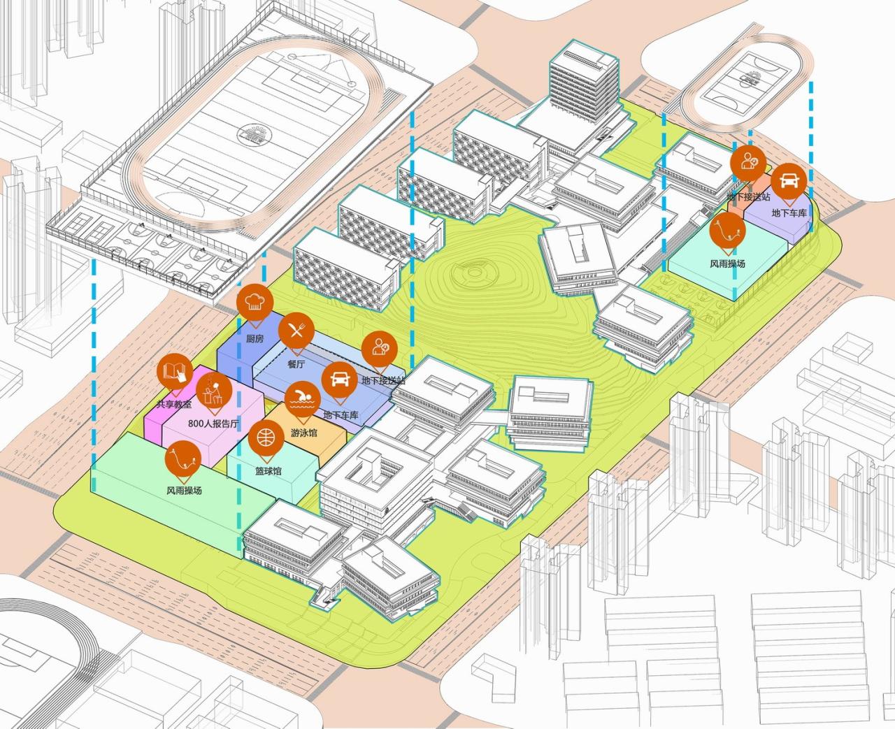 BIM建筑|台山市广旭实验学校 / 象外营造工作室