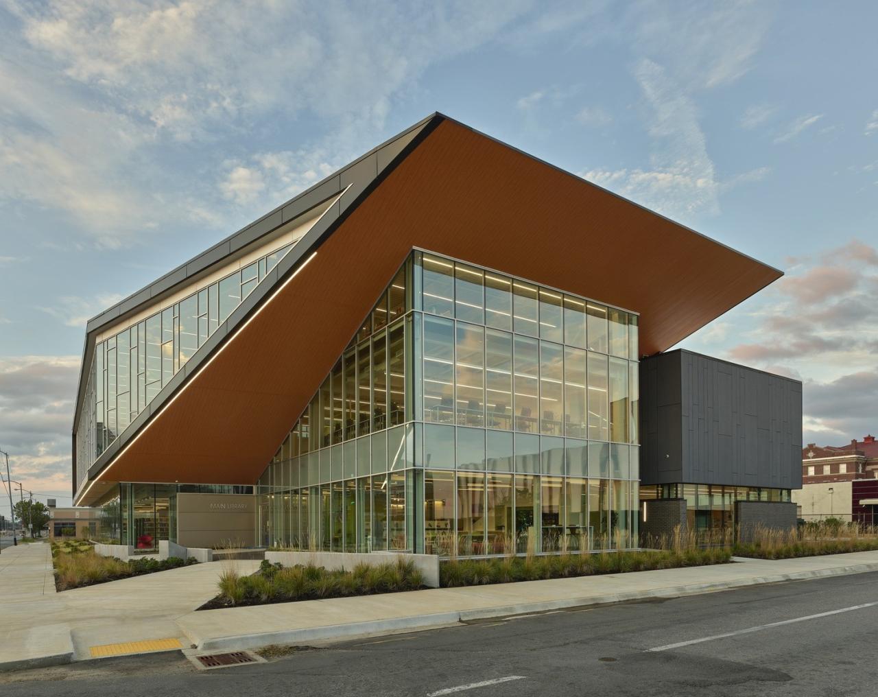 BIM建筑|派恩布拉夫总图书馆 / Polk Stanley Wilcox Architects