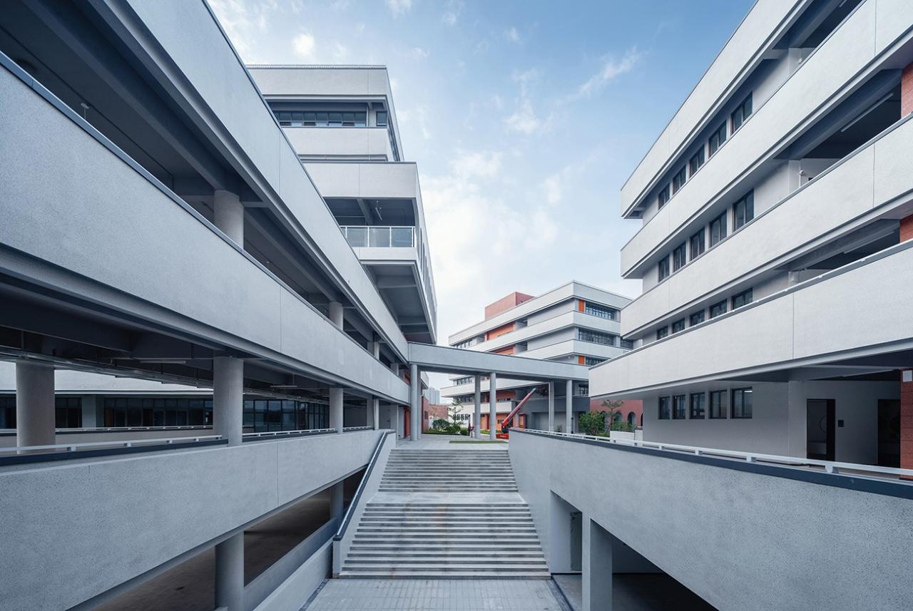 BIM建筑|台山市广旭实验学校 / 象外营造工作室