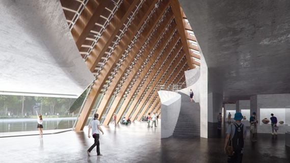BIM建筑|MAD设计“三星堆眼睛”木制博物馆