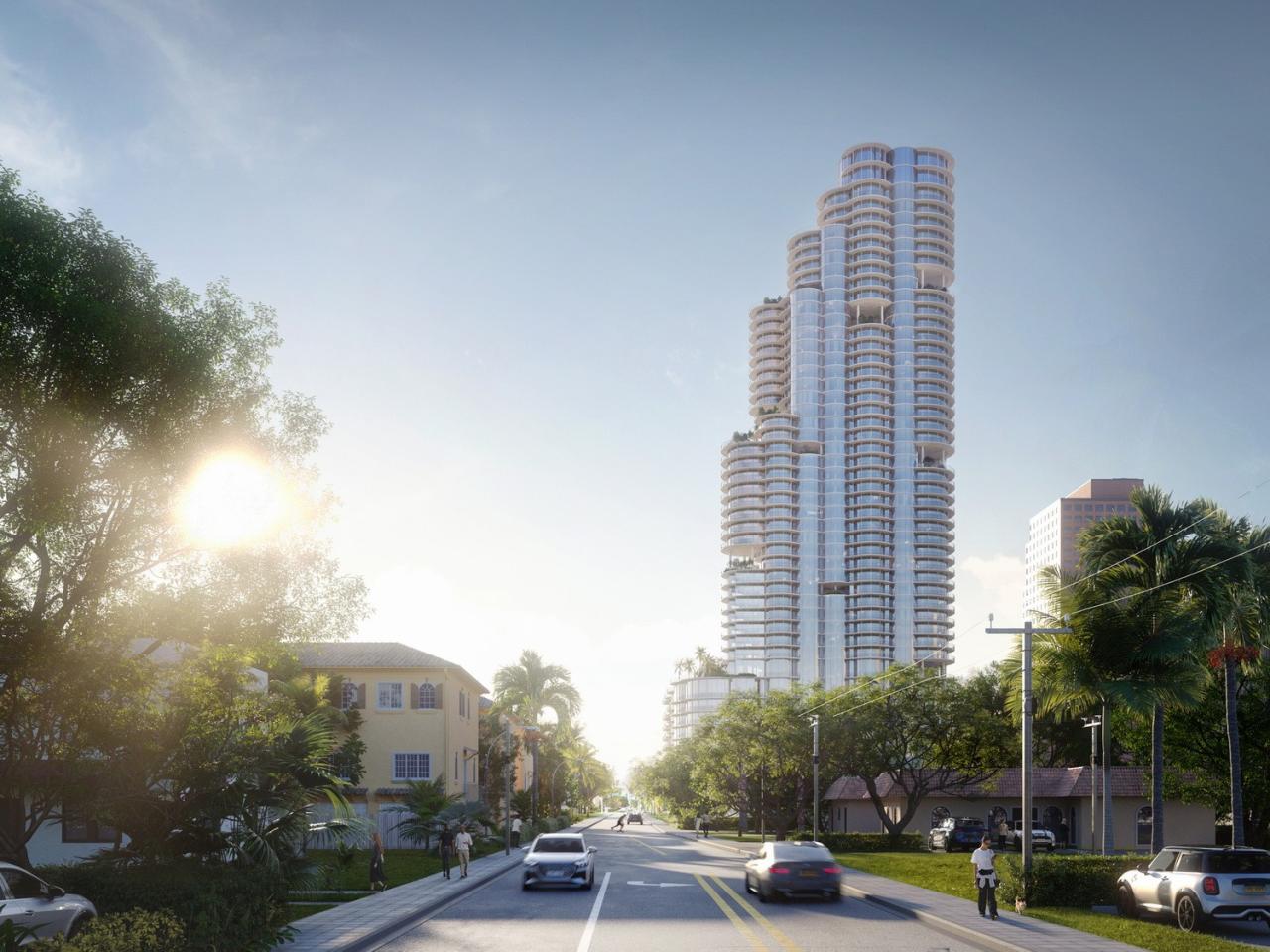 BIM建筑|堆叠圆柱，南佛罗里达综合塔楼方案 / ODA