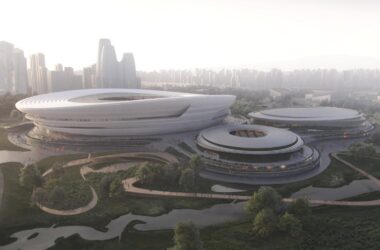 BIM建筑|层层百叶，扎哈事务所赢‘杭州未来科技文化中心国际体育中心’-BIM建筑网