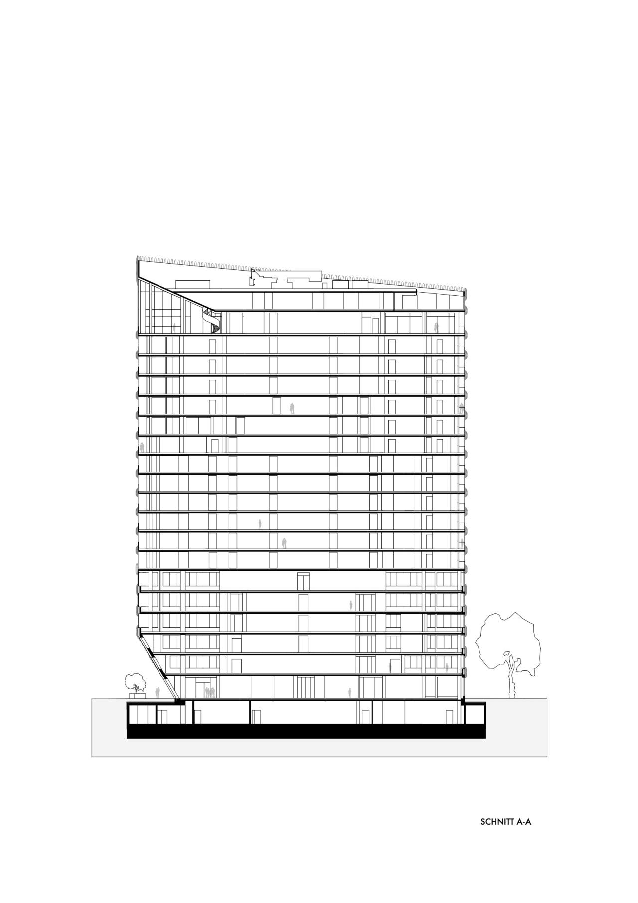 BIM建筑|RKM740“拉链” 塔楼 / J. Mayer H. Architects