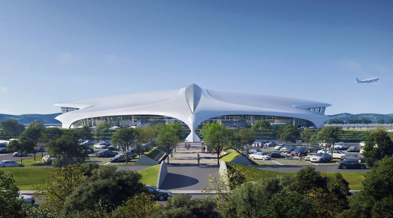 BIM建筑|“山中飞鸟”：浙江丽水机场设计 / 马岩松MAD