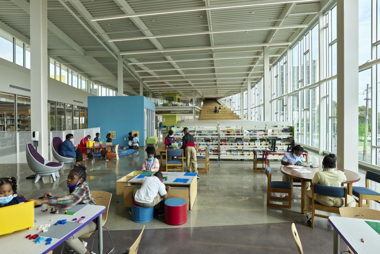 BIM建筑|派恩布拉夫总图书馆 / Polk Stanley Wilcox Architects