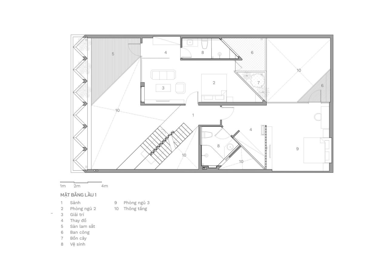 BIM建筑|三角形之家 / Khuon Studio