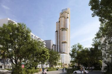 BIM建筑|堆叠圆柱，南佛罗里达综合塔楼方案 / ODA-BIM建筑网