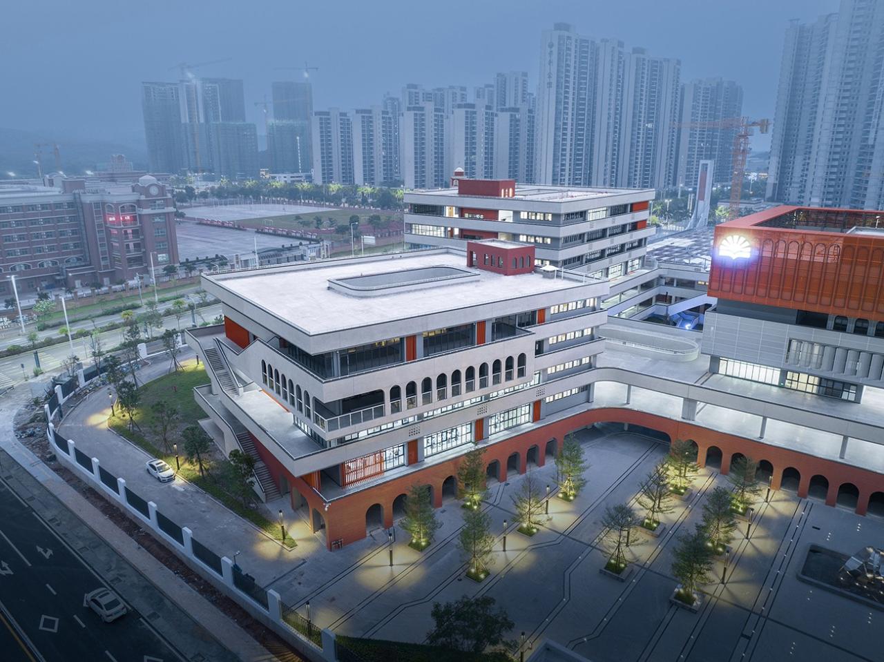 BIM建筑|台山市广旭实验学校 / 象外营造工作室