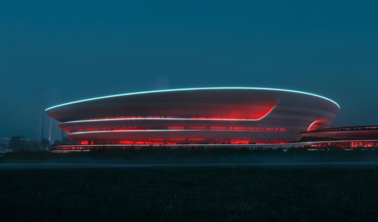 BIM建筑|层层百叶，扎哈事务所赢‘杭州未来科技文化中心国际体育中心’