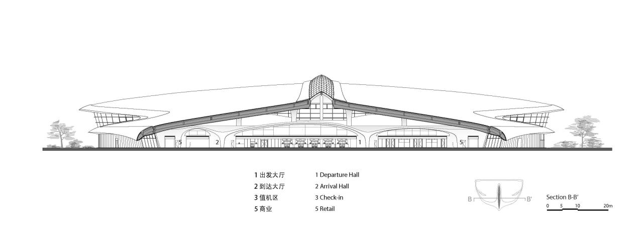 BIM建筑|“山中飞鸟”：浙江丽水机场设计 / 马岩松MAD