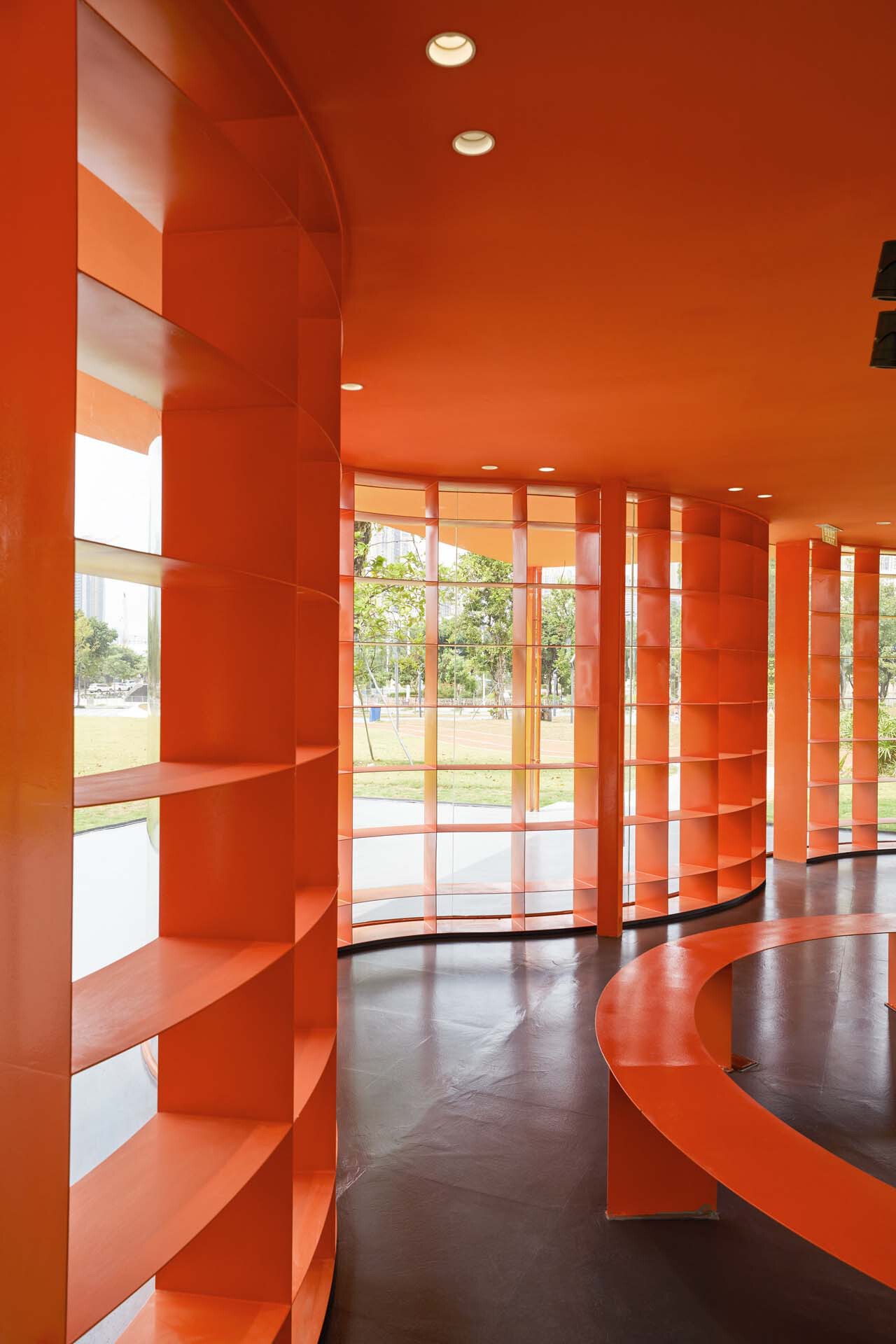 BIM建筑|深圳坪山中心公园大草坪城市书房 / 厘米制造