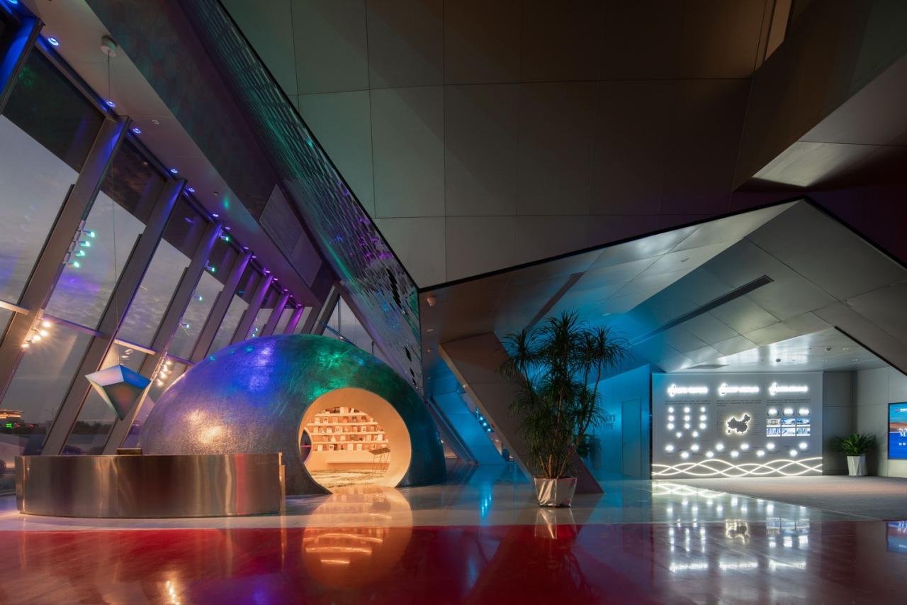 BIM建筑|西安泾河新城崇文郎樾展示中心 / aoe事建组