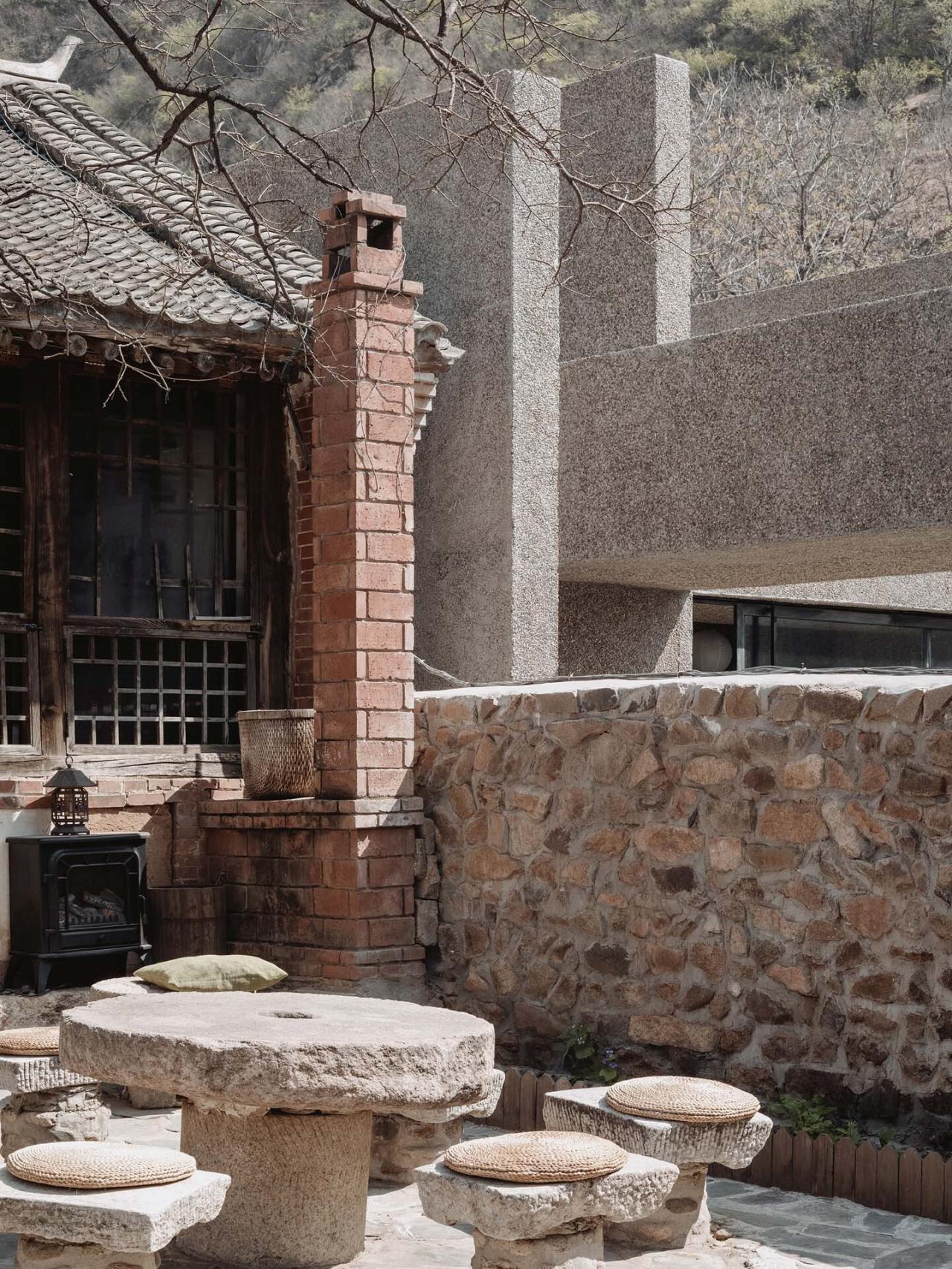 BIM建筑|一山间慢院：长城下的桥 / 叙事空间建筑事务所