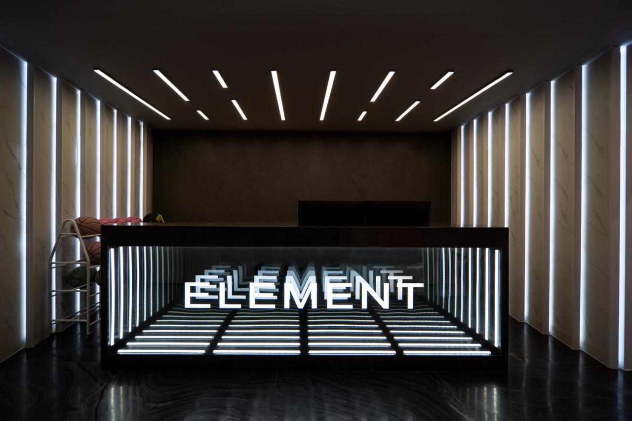 BIM建筑|少女心篮球馆：元素体育篮球馆橄榄树店 ，昆明 / 平介设计