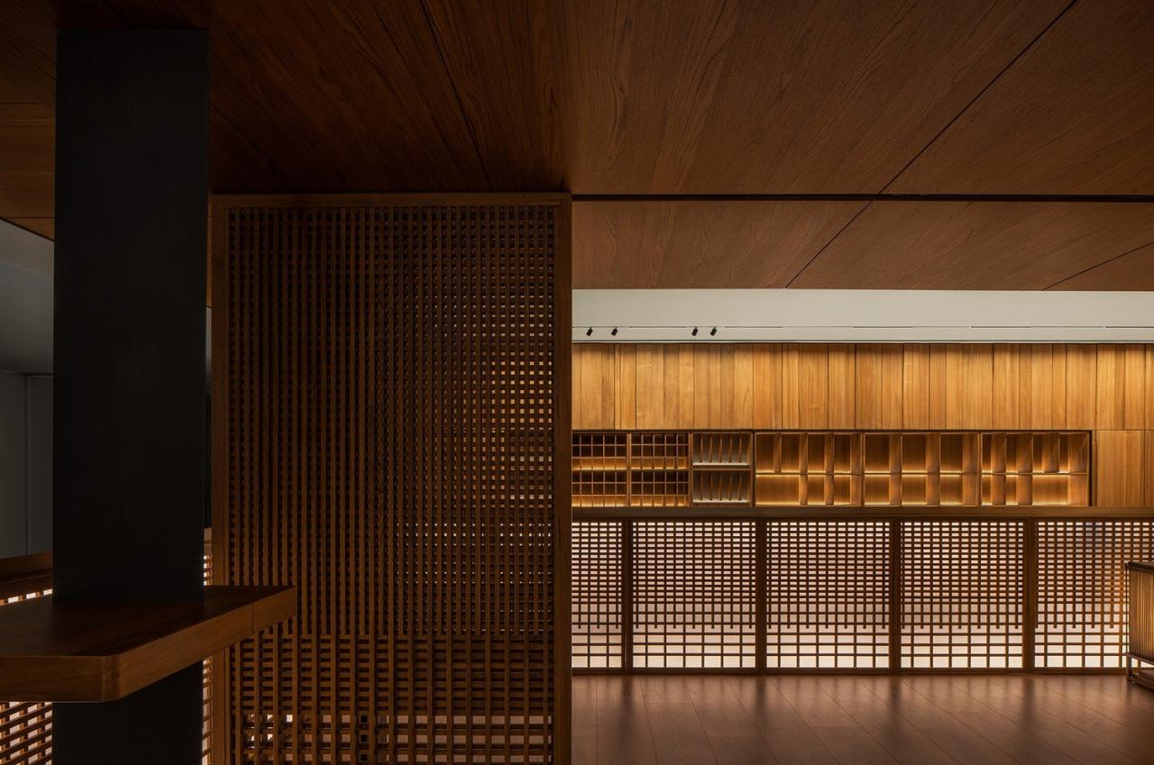 BIM建筑|一种材料与当代建构的情绪平衡：本木展厅 / 蜂鸟设计