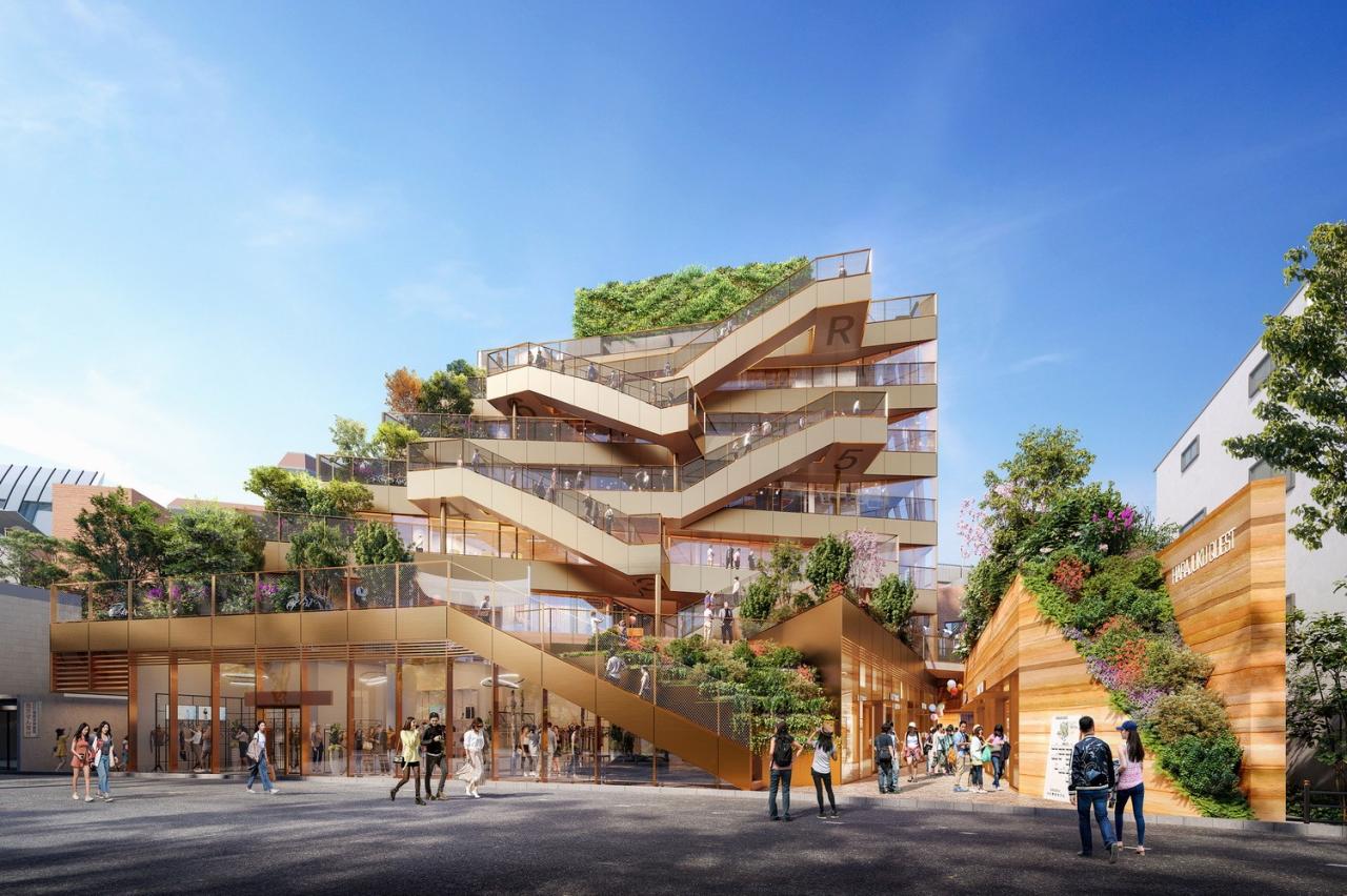 BIM建筑|两面建筑：东京原宿 Harajuku Quest / OMA